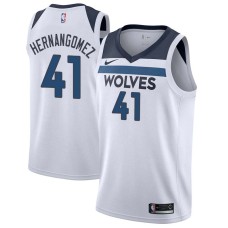 Minnesota Timberwolves #41 Juancho Hernangomez Jersey -White