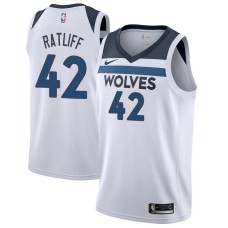 Minnesota Timberwolves #42 Theo Ratliff Jersey -White