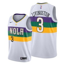 New Orleans Pelicans #3 Randy Livingston Jersey -2019-2020City