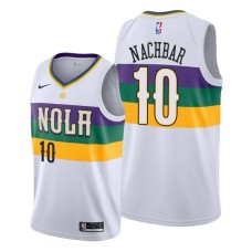 New Orleans Pelicans #10 Bostjan Nachbar Jersey -2019-2020City