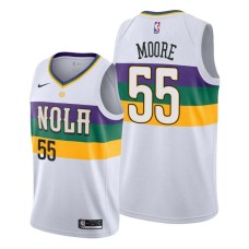 New Orleans Pelicans #55 E'Twaun Moore Jersey -2019-2020City