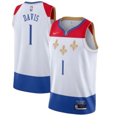 New Orleans Pelicans #1 Baron Davis Jersey -2020-2021City