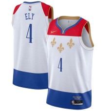 New Orleans Pelicans #4 Melvin Ely Jersey -2020-2021City