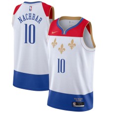 New Orleans Pelicans #10 Bostjan Nachbar Jersey -2020-2021City