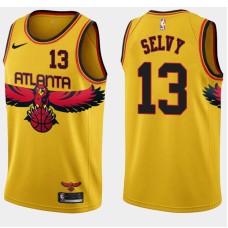 Atlanta Hawks #13 Frank Selvy Jersey -Yellow 2021-22 City