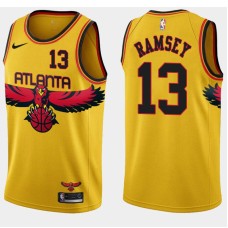 Atlanta Hawks #13 Cal Ramsey Jersey -Yellow 2021-22 City