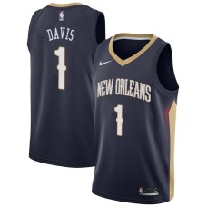 New Orleans Pelicans #1 Baron Davis Jersey -Navy