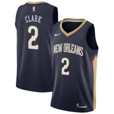 New Orleans Pelicans #2 Ian Clark Jersey -Navy