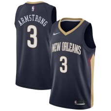 New Orleans Pelicans #3 Darrell Armstrong Jersey -Navy