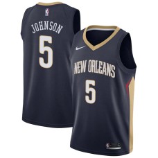 New Orleans Pelicans #5 Carldell Johnson Jersey -Navy