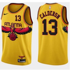 Atlanta Hawks #13 Jose Calderon Jersey -Yellow 2021-22 City