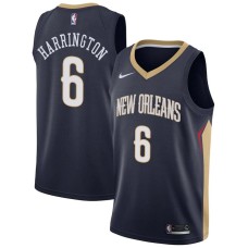 New Orleans Pelicans #6 Junior Harrington Jersey -Navy