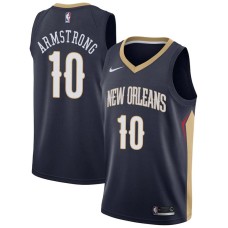 New Orleans Pelicans #10 Darrell Armstrong Jersey -Navy