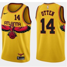 Atlanta Hawks #14 Don Otten Jersey -Yellow 2021-22 City