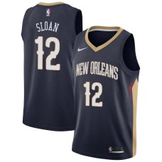 New Orleans Pelicans #12 Donald Sloan Jersey -Navy