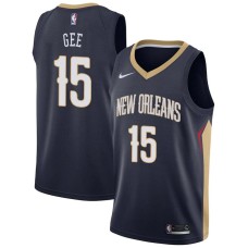 New Orleans Pelicans #15 Alonzo Gee Jersey -Navy