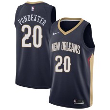 New Orleans Pelicans #20 Quincy Pondexter Jersey -Navy