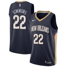 New Orleans Pelicans #22 Cedric Simmons Jersey -Navy