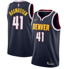 Denver Nuggets #41 Blair Rasmussen Jersey -Navy