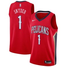 New Orleans Pelicans #1 Kirk Snyder Jersey -Red