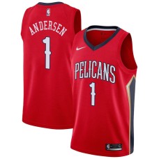 New Orleans Pelicans #1 Chris Andersen Jersey -Red