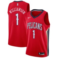 New Orleans Pelicans #1 Zion Williamson Jersey -Red