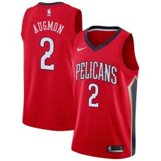 New Orleans Pelicans #2 Stacey Augmon Jersey -Red