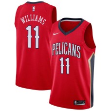 New Orleans Pelicans #11 Shammond Williams Jersey -Red