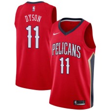 New Orleans Pelicans #11 Jerome Dyson Jersey -Red