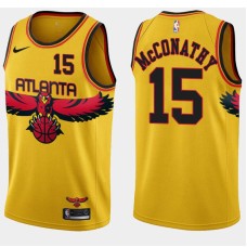 Atlanta Hawks #15 John McConathy Jersey -Yellow 2021-22 City