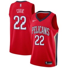 New Orleans Pelicans #22 Quinn Cook Jersey -Red