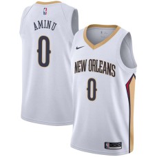 New Orleans Pelicans #0 Al-Farouq Aminu Jersey -White