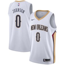 New Orleans Pelicans #0 Orlando Johnson Jersey -White