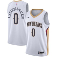 New Orleans Pelicans #0 Nickeil Alexander-Walker Jersey -White