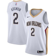 New Orleans Pelicans #2 Stacey Augmon Jersey -White