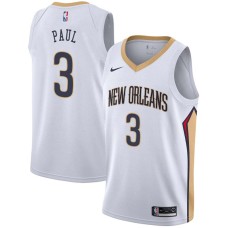 New Orleans Pelicans #3 Chris Paul Jersey -White