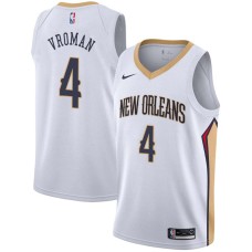 New Orleans Pelicans #4 Jackson Vroman Jersey -White