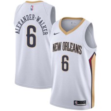 New Orleans Pelicans #6 Nickeil Alexander-Walker Jersey -White