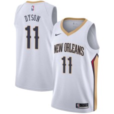 New Orleans Pelicans #11 Jerome Dyson Jersey -White