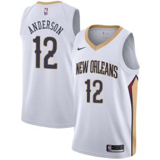 New Orleans Pelicans #12 Kenny Anderson Jersey -White