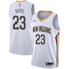 New Orleans Pelicans #23 Anthony Davis Jersey -White