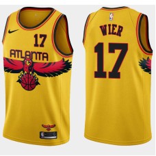 Atlanta Hawks #17 Murray Wier Jersey -Yellow 2021-22 City