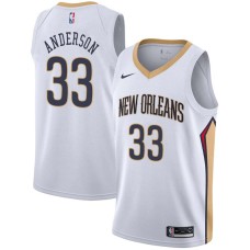 New Orleans Pelicans #33 Ryan Anderson Jersey -White