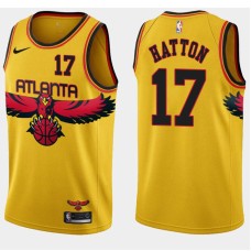 Atlanta Hawks #17 Vern Hatton Jersey -Yellow 2021-22 City