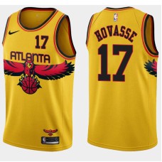 Atlanta Hawks #17 Tom Hovasse Jersey -Yellow 2021-22 City