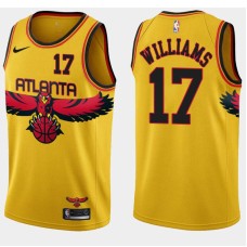 Atlanta Hawks #17 Brandon Williams Jersey -Yellow 2021-22 City