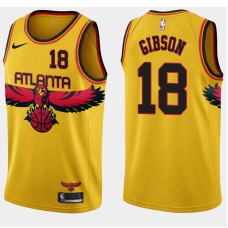 Atlanta Hawks #18 Dee Gibson Jersey -Yellow 2021-22 City