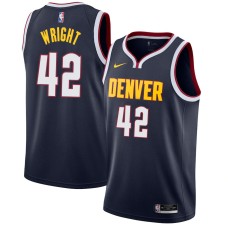 Denver Nuggets #42 Lonnie Wright Jersey -Navy