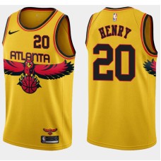 Atlanta Hawks #20 Bill Henry Jersey -Yellow 2021-22 City