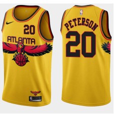 Atlanta Hawks #20 Ed Peterson Jersey -Yellow 2021-22 City